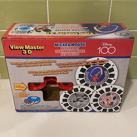 Disney 100 Years “Mickey Mouse” View-Master Deluxe Set – 3 Reels + Case - Picture 3 of 5
